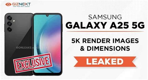 Giznext Exclusive Samsung Galaxy A25 5g First Look Via 5k Renders 360 Degree Video