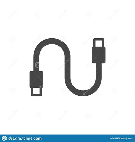 Icono Del Cable Del Usb Ejemplo Del Vector Ilustraci N Del Vector