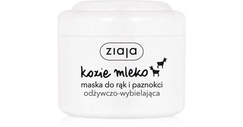 Ziaja Kozie Mleko maska do rąk i paznokci odżywczo wybielająca