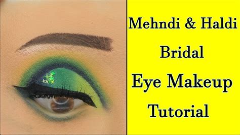 Mehndi And Haldi Bridal Eye Makeup Tutorial Easy Bridal Eye Makeup Step