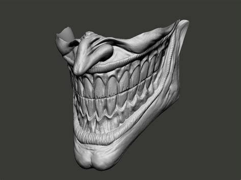 Stl File Joker And Venom Joker Smile Face Mask 🃏・3d Printer Model To