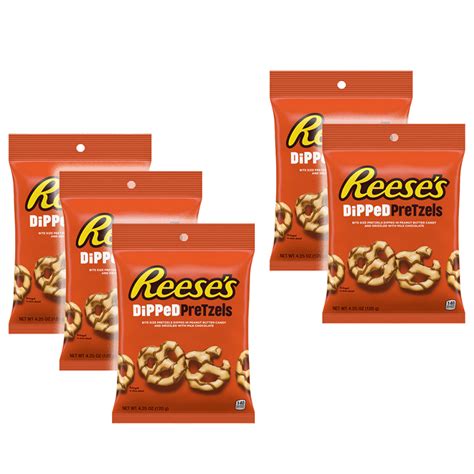 5pk Reeses Chocolate Dipped Pretzels Bag 120g Online Kg Electronic