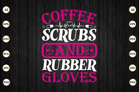 Coffee Scrubs And Rubber Gloves Graphic By Creativeart92 · Creative Fabrica