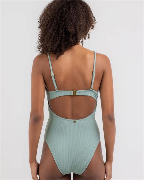 Kaiami Evita Balconette One Piece Swimsuit In Soft Sage Free