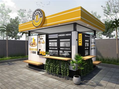 Dikebab In On Behance Outdoor Restaurant Design Kiosk Design Cafe