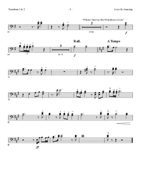 Love So Amazing Choral Anthem Satb Trombone Sheet Music Pdf Lillenas