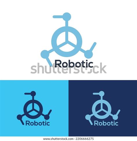 Robotic Logo Design Vector Templet Stock Vector Royalty Free