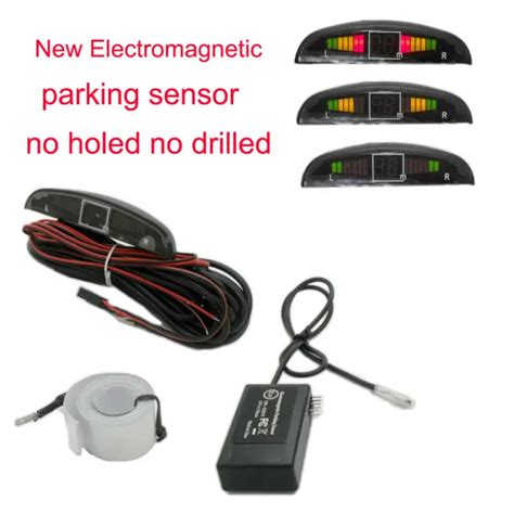 Free Shipping Electromagnetic Parking Sensor With Led Display No Holes