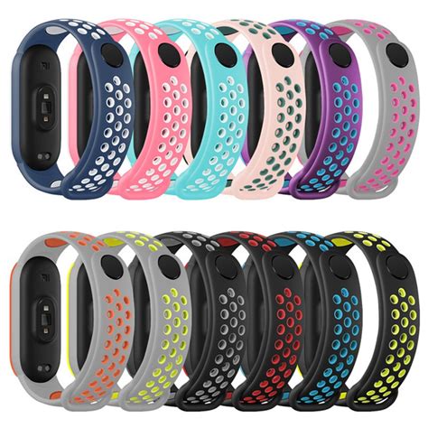 Pulseira De Silicone Nik Furadinha Para Xiaomi Mi Band 3 E 4 Silicone