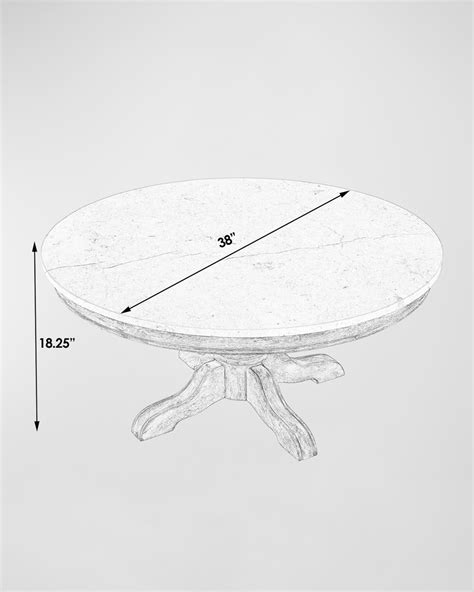 Butler Specialty Co Marjorie Round Marble Coffee Table Neiman Marcus