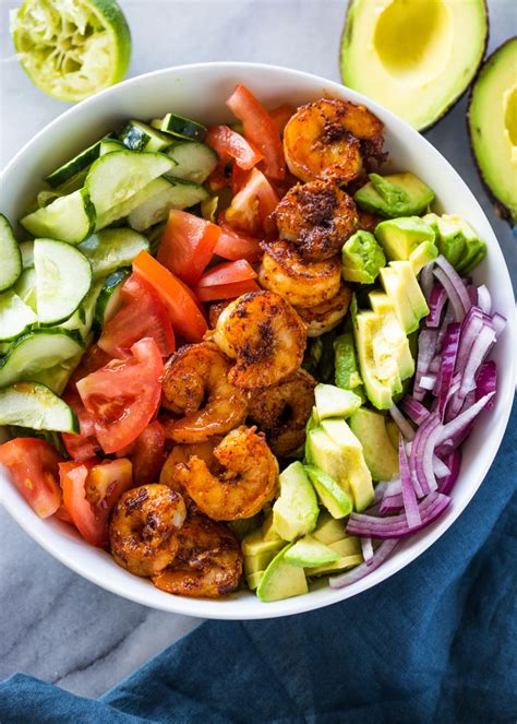 Skinny Shrimp Avocado Salad With Cilantro Lime Dressing Gimme Delicious