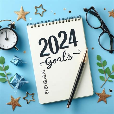 Premium Photo 2024 New Year Goal Plan And Action Concepts 2024 Goals