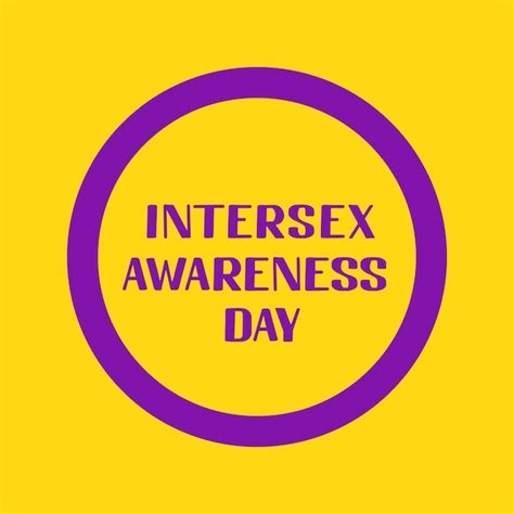 Premium Vector Intersex Awareness Day Lettering With Intersex Pride