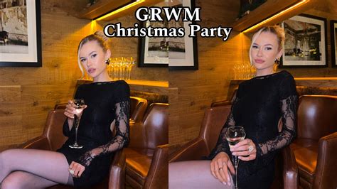 Grwm Christmas Party Edition Hair Makeup Outfit Youtube