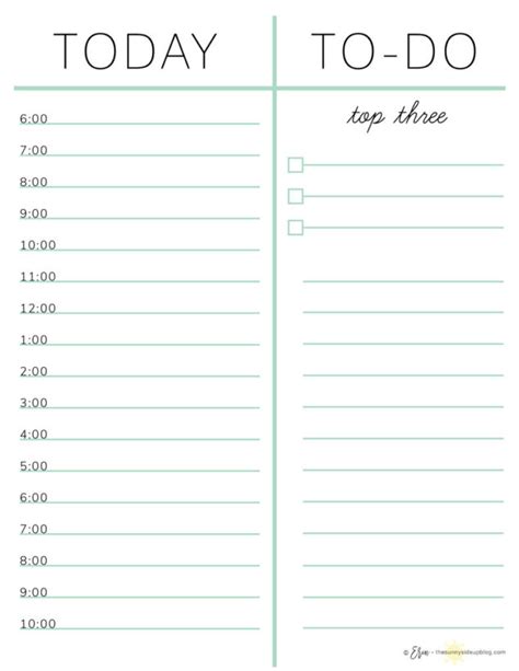 How I Plan My Day With Free Printables The Sunny Side Up Blog