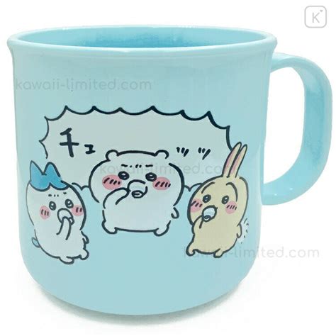 Japan Chiikawa Plastic Cup Friends Blue Kawaii Limited