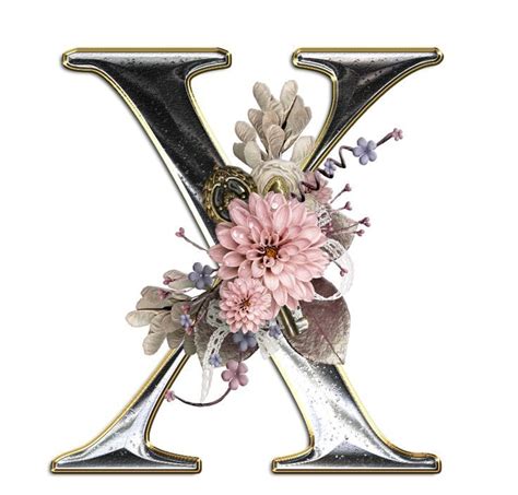 Buchstabe Letter X Decor Alphabet Dahlia