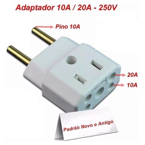 Adaptador Tomada Multiuso Plug Elétrico 10a 20a Bob Esponja