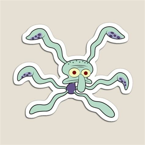 Squidward Cursed Dance Form Spongebob Funny Meme Magnet By Huyenlinhlavi Redbubble