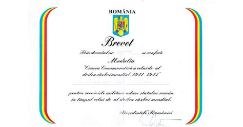 AMS BREVET MEDALIA CRUCEA COMEMORATIVA WW2 1941 1945 PIESA PLIC