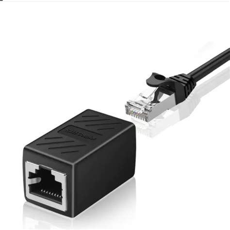 Lan Cable Connector Female To Female Ethernet Network Rj45 Extender Joiner Plug Cat5 5e Cat6