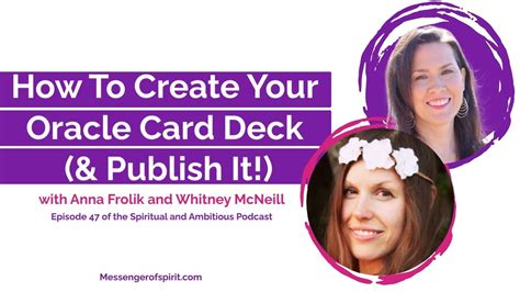 How To Create Your Oracle Card Deck Publish It With Anna Frolik