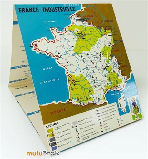 Cartes scolaires LA FRANCE EN COULEURS Affiche scolaire géographie