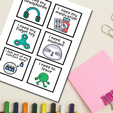 168 Printable Communication Cards For Non Verbal Autism Selective