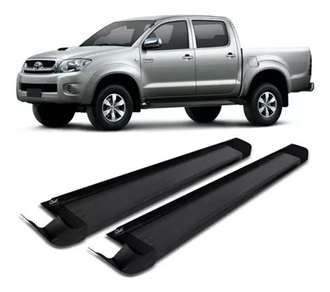 Estribo Lateral Hilux 2016 A 2021 Cabine Dupla Preto Combat