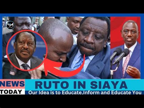 DRAMA IN SIAYA AS ORENGO LECTURES RUTO LIVE LIVE FOR DISRESPECTING