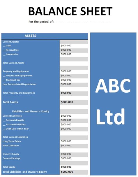 Financial Statement Template Free Word Excel Templates