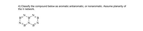 Solved Classify The Compound Below As Aromatic Antiaromatic