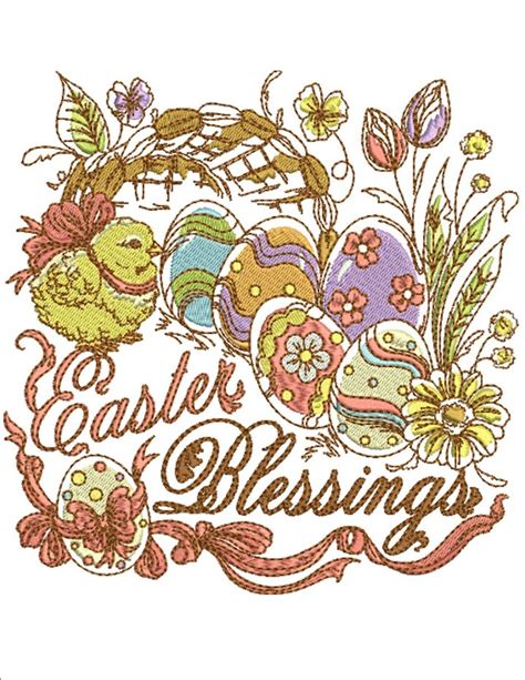 Easter Blessings Machine Embroidery Designs By Sew Swell