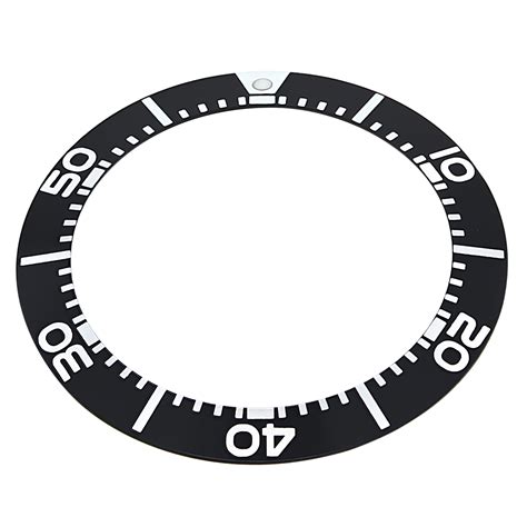 Bezel Insert For Mens Seiko Solar Chronograph Scz015 Sc015 Watch Black Ewatchparts