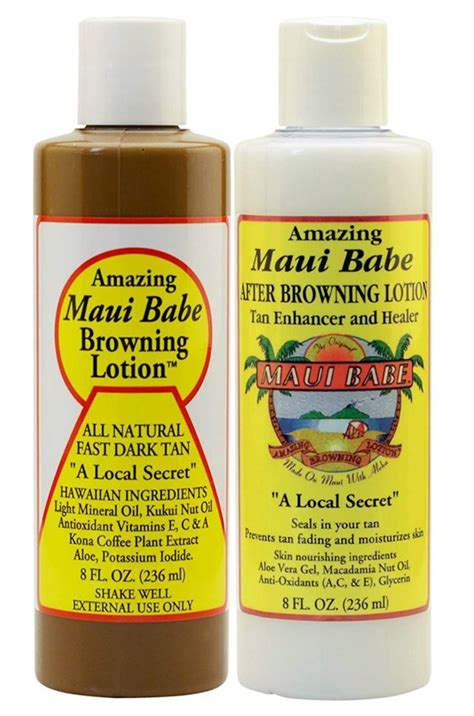 New Maui Babe Before And After Sun Pack Browning And After Sun Lotion