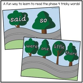 Phase 4 Phonics Tricky Words Activity by No Worksheets Allowed | TpT