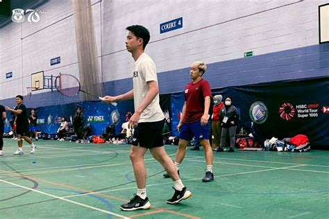 Latihan Potret Tim Indonesia Siap Bertanding Di All England