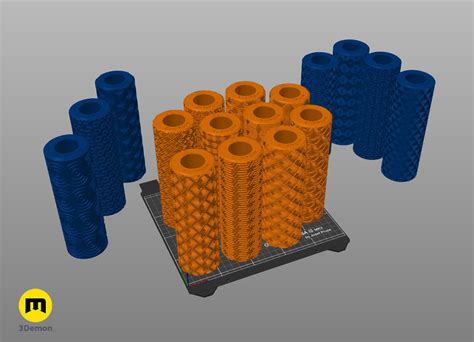 Texture Rollers Art Deco Wide Patterns 3d Model 3d Printable Cgtrader