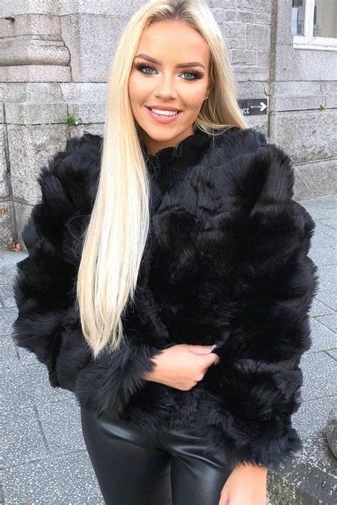 Plus Size Faux Fur Coat Women Winter Fur Jacket Black Vintage Lady Warm