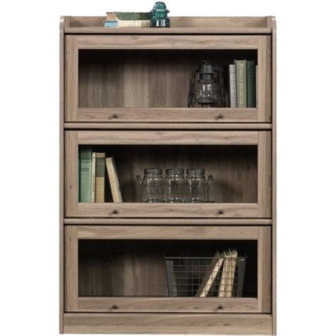 Sauder Barrister Lane Collection 3 Shelf Bookcase Salt Oak 422787 Best Buy