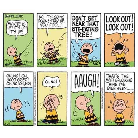 Snoopy Comics On Instagram “ Feb 27 2014 Charlie Browns Kite Flying Adventures Snoopy