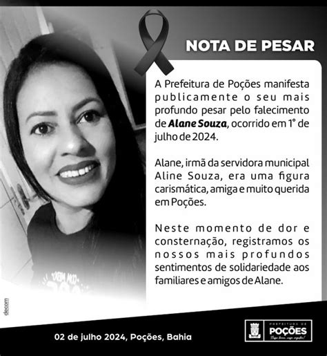 Pesar Alane Souza Aos Anos Blog Do Anderson