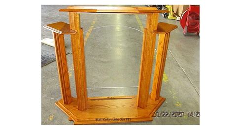 Wood With Acrylic Pulpit Podium Lectern Wwings 702 Proclaimer