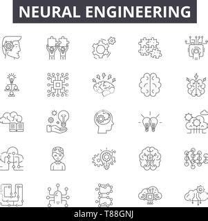 Artificial Analytics Linear Icons Set Machine Data Predictive