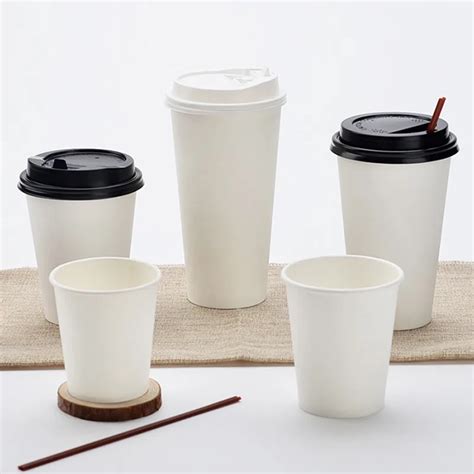 50pcs Thick White Paper Cup Disposable Coffee Cup 250ml Small Juice Beverage Water Packaging