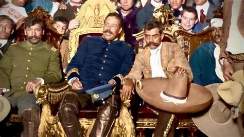 FOTOS Así se verían Pancho VILLA Emiliano ZAPATA y Carranza A COLOR