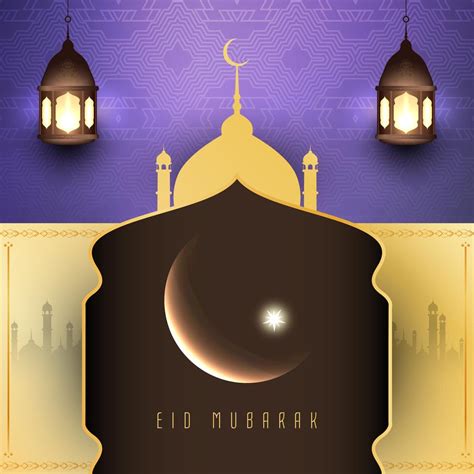 Abstract Elegant Eid Mubarak Decorative Background 518035 Vector Art At