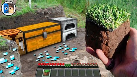 Minecraft In Real Life POV SECRET DIAMOND BASE In Realistic Minecraft