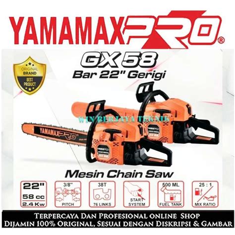 Jual Yamamax Pro Gx Bar Biasa Chainsaw Mesin Gergaji Pohon Mesin