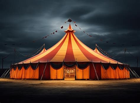 Premium AI Image | Circus tent background